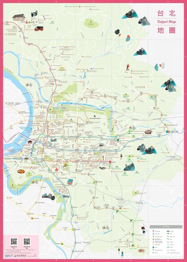 Mapa del centro de Taipei