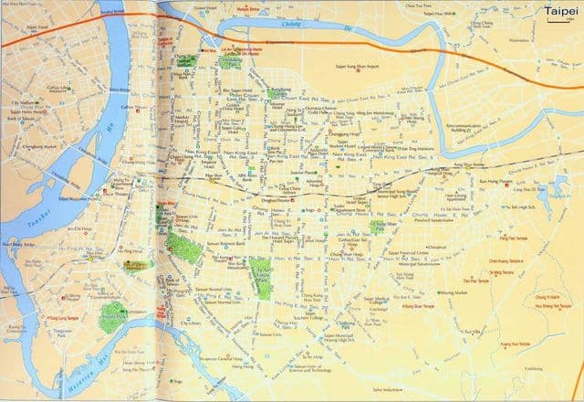 Mapa de calles de Taipei